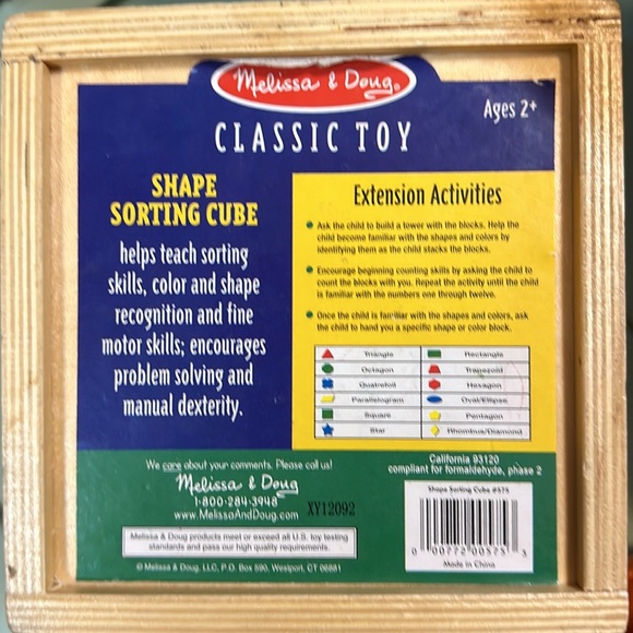 Wooden shape sorter - has some marker decorations from my toddler ☺️ - Picture 10 of 10